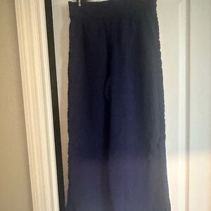 Aerie Deep Blue Wide-Leg Pants
